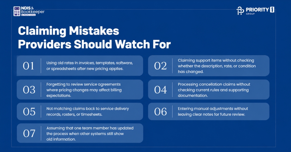 Common Claiming Mistakes After NDIS Price Guide Updates 2 Claiming Mistakes Providers Should Watch For